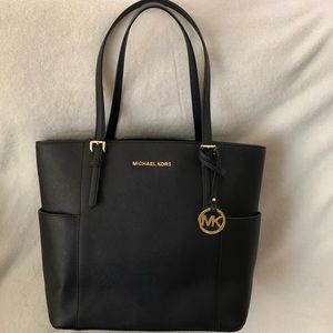 MK Signature Leather Jet Set Tote